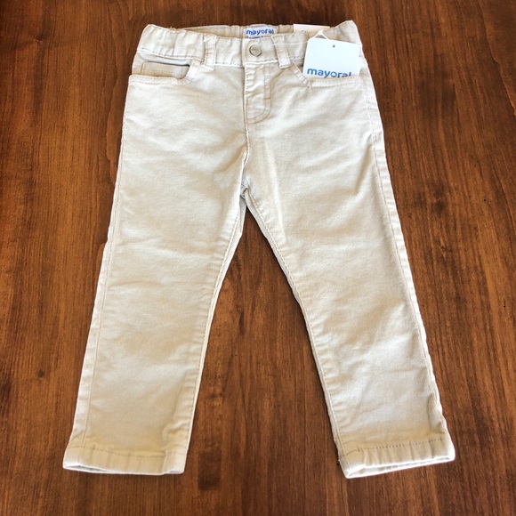 Mayoral Beige Baby Boy Corduroy Pants - Picture 2 of 7